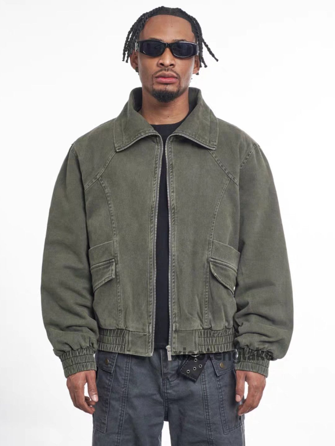 Vintage Washed faded cleanfit yuppie y2k military tactical jacket Size US XL / EU 56 / 4 - 6 Thumbnail