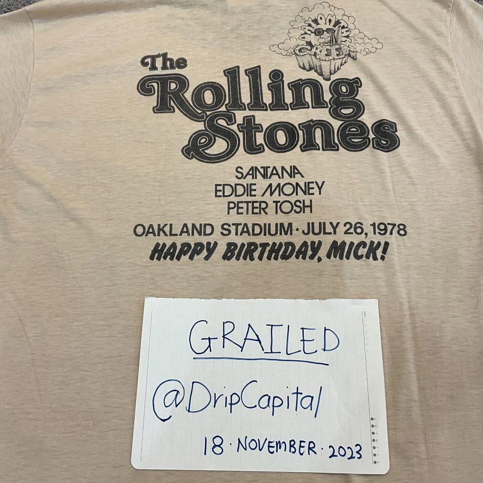 Adidas × Band Tees × The Rolling Stones Vintage 1978 Rolling Stones Happy Birthday Mick Jagger Size US XL / EU 56 / 4 - 15 Thumbnail