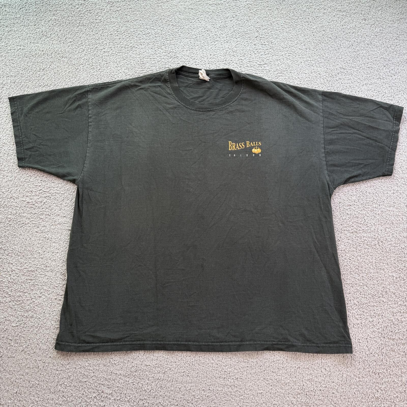 Jerzees Vintage Brass Balls Saloon Ocean City Maryland Biker T Shirt Size US XXL / EU 58 / 5 - 2 Thumbnail
