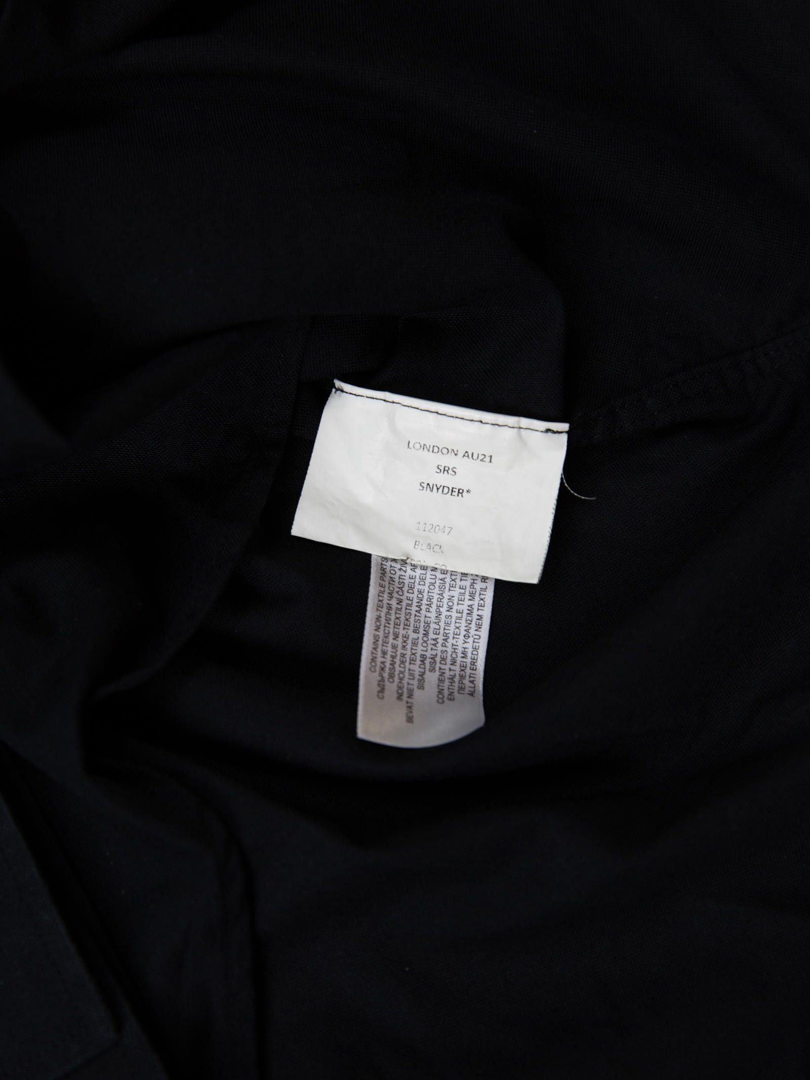 Burberry Burberry Mens Black Chain Detail Shirt Medium Black Size US M / EU 48-50 / 2 - 7 Thumbnail