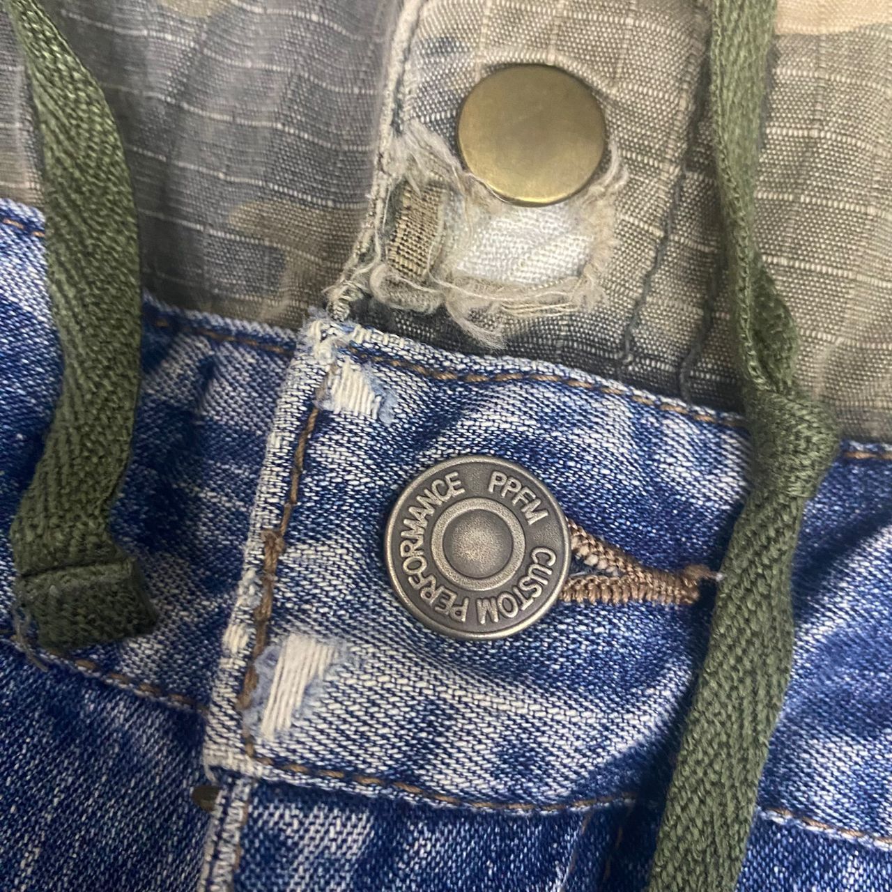 PPFM 💥Best Offer💥Vintage PPFM Double Waist Rock n RollDenim Size US 34 / EU 50 - 16 Thumbnail