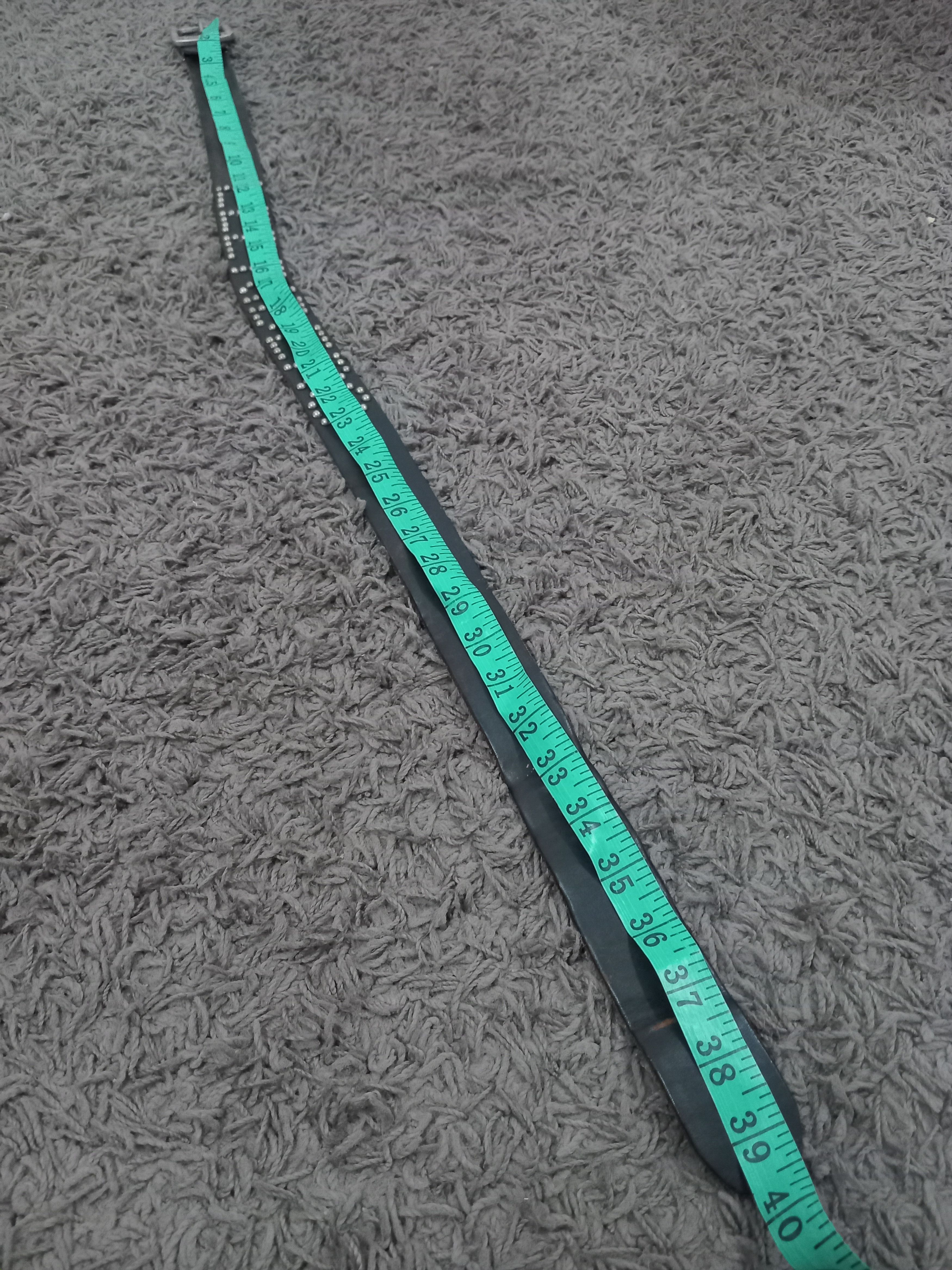 Leather Vintage Lee Riders Studded Leather Belt Size 32 - 3 Thumbnail