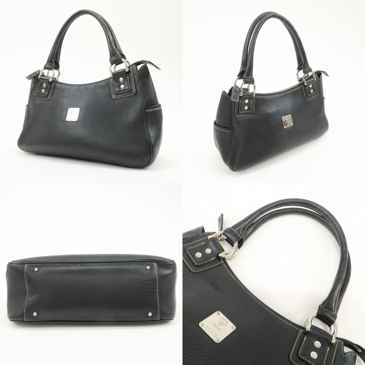 MCM MCM Visetos Leather Shoulder Bag Black Size ONE SIZE - 3 Thumbnail