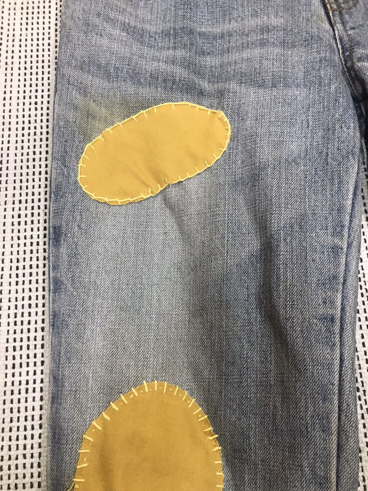 Le Grande Bleu (L.G.B.) 🔥GRAILS🔥OG LGB DENIM PATCHWORK CUSTOM VERY RARE Size US 32 / EU 48 - 5 Thumbnail