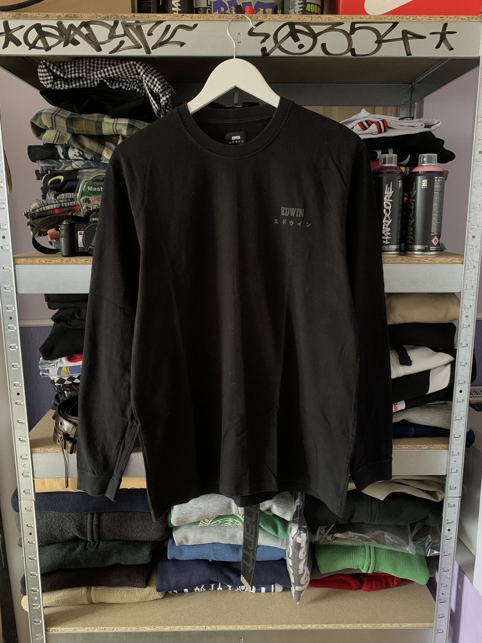 Edwin EDWIN LOGO CHEST TS LS LONG SLEEVE T SHIRT Size US M / EU 48-50 / 2 - 1 Thumbnail