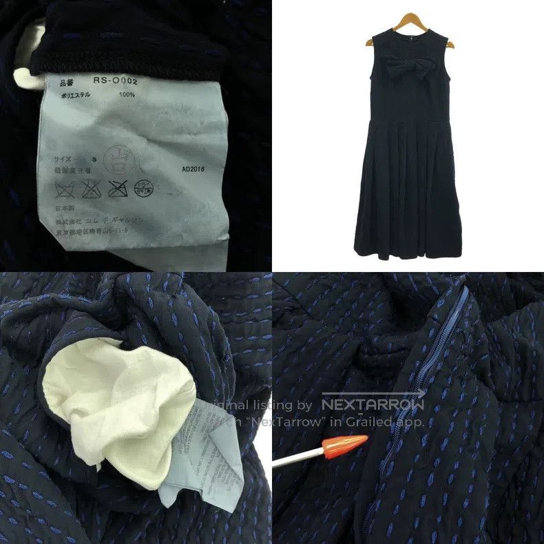 Comme des Garcons Comme Des Garcons Black vintage bow tie stitch design dres Size S / US 4 / IT 40 - 7 Thumbnail