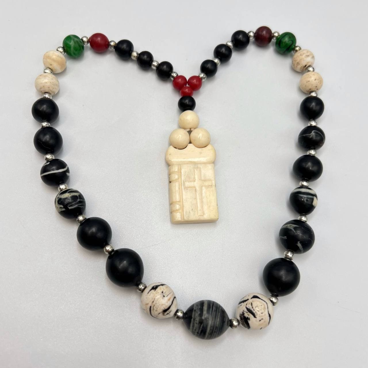 Vintage Vintage Christian Worry Prayer 33 Beads Rosary Biblie Size ONE SIZE - 1 Thumbnail