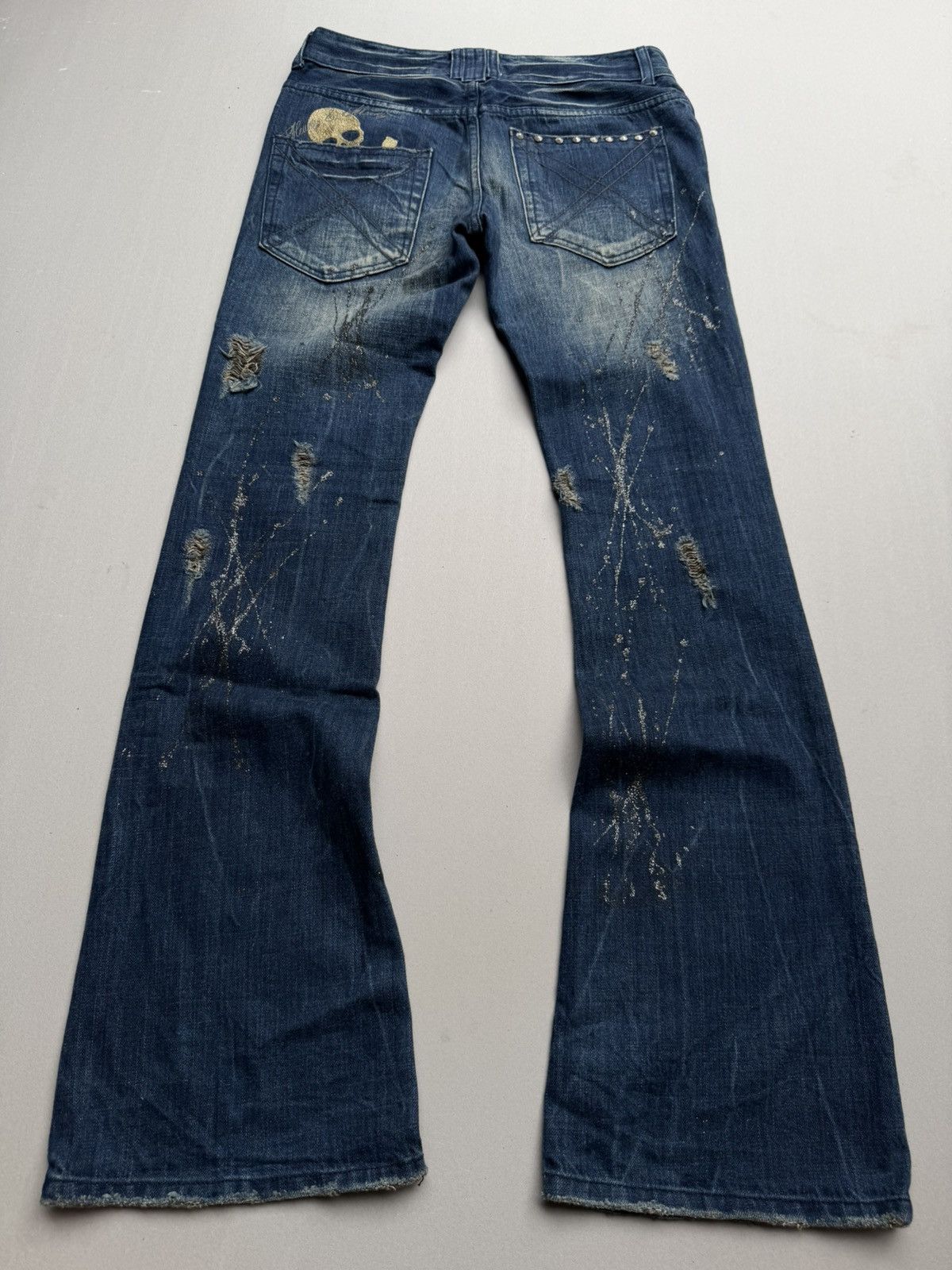 Japanese Brand Gladnews flare jeans Size US 28 / EU 44 - 2 Thumbnail