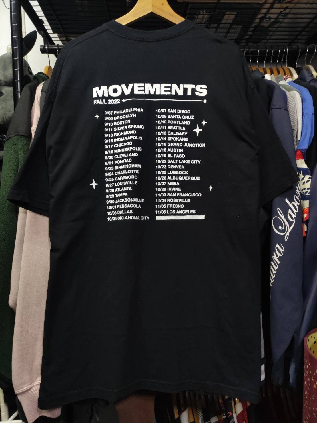 Band Tees Movements Band " Anything For You " Tour Promo T-Shirt Size US XXL / EU 58 / 5 - 2 Thumbnail