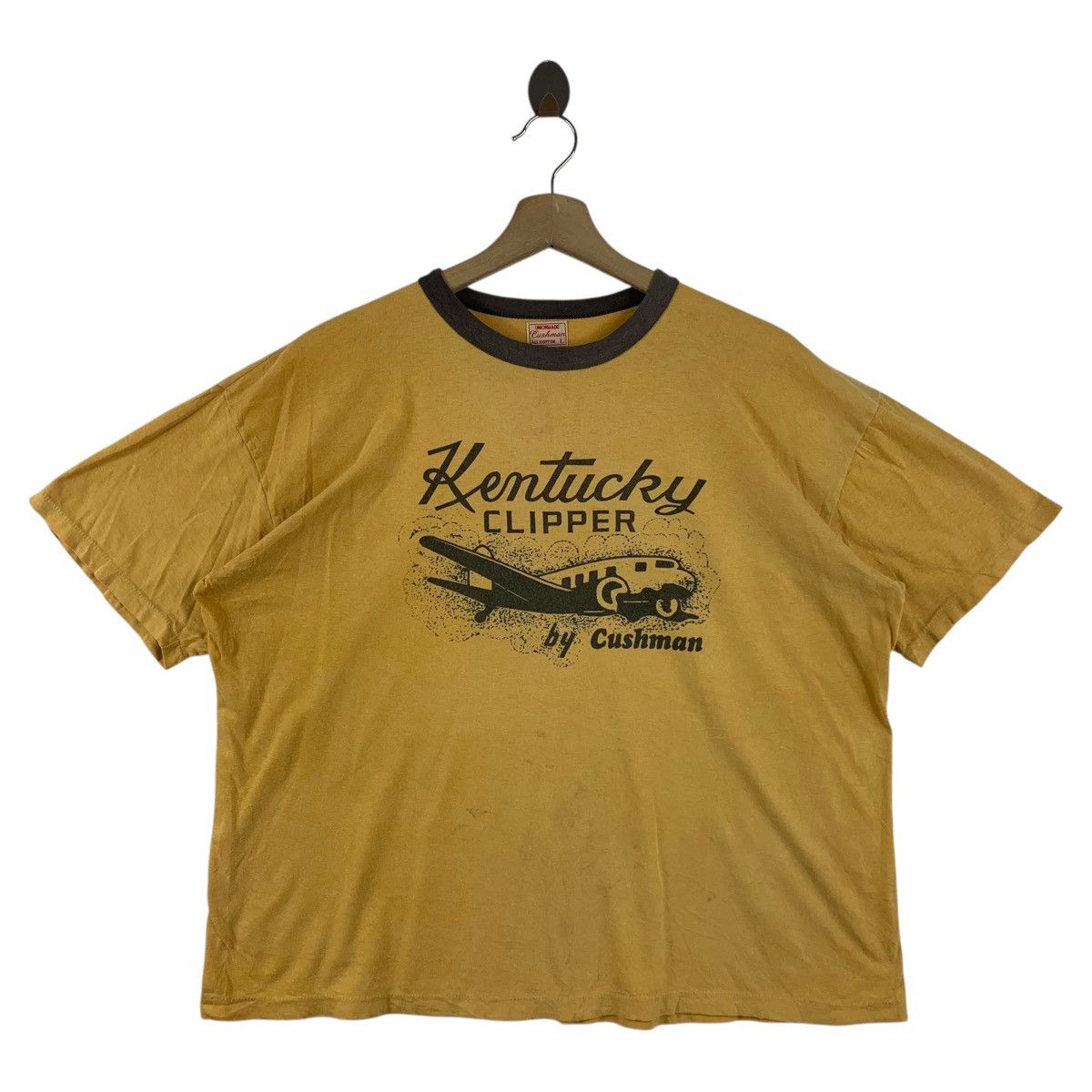 Vintage CUSHMAN kentucky clipper spellout tee