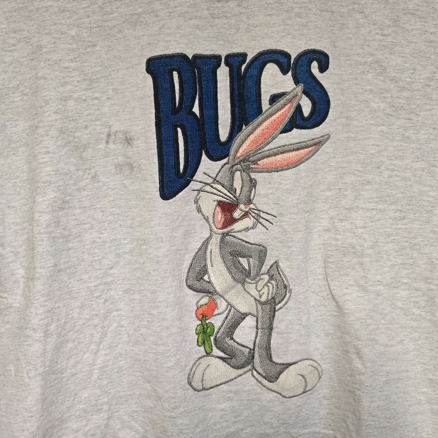 Vintage **VTG Bugs Bunny 90s T-Shirt Mens Large Gray** User: VTG Bugs Bunny 90s T-Shirt Mens Large Gray Size US L / EU 52-54 / 3 - 4 Thumbnail