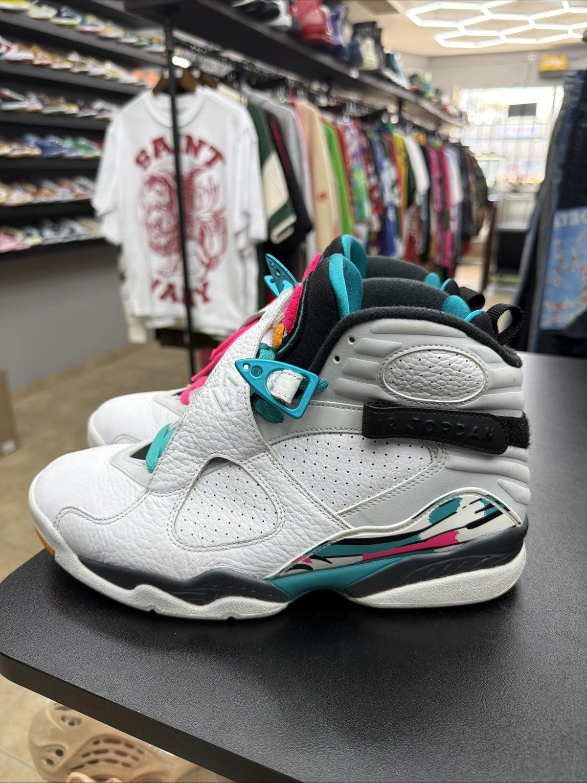 Jordan Brand Nike Air Jordan 8 Retro South Beach OG VIII 305381–113 Size US 9.5 / EU 42-43 - 10 Thumbnail