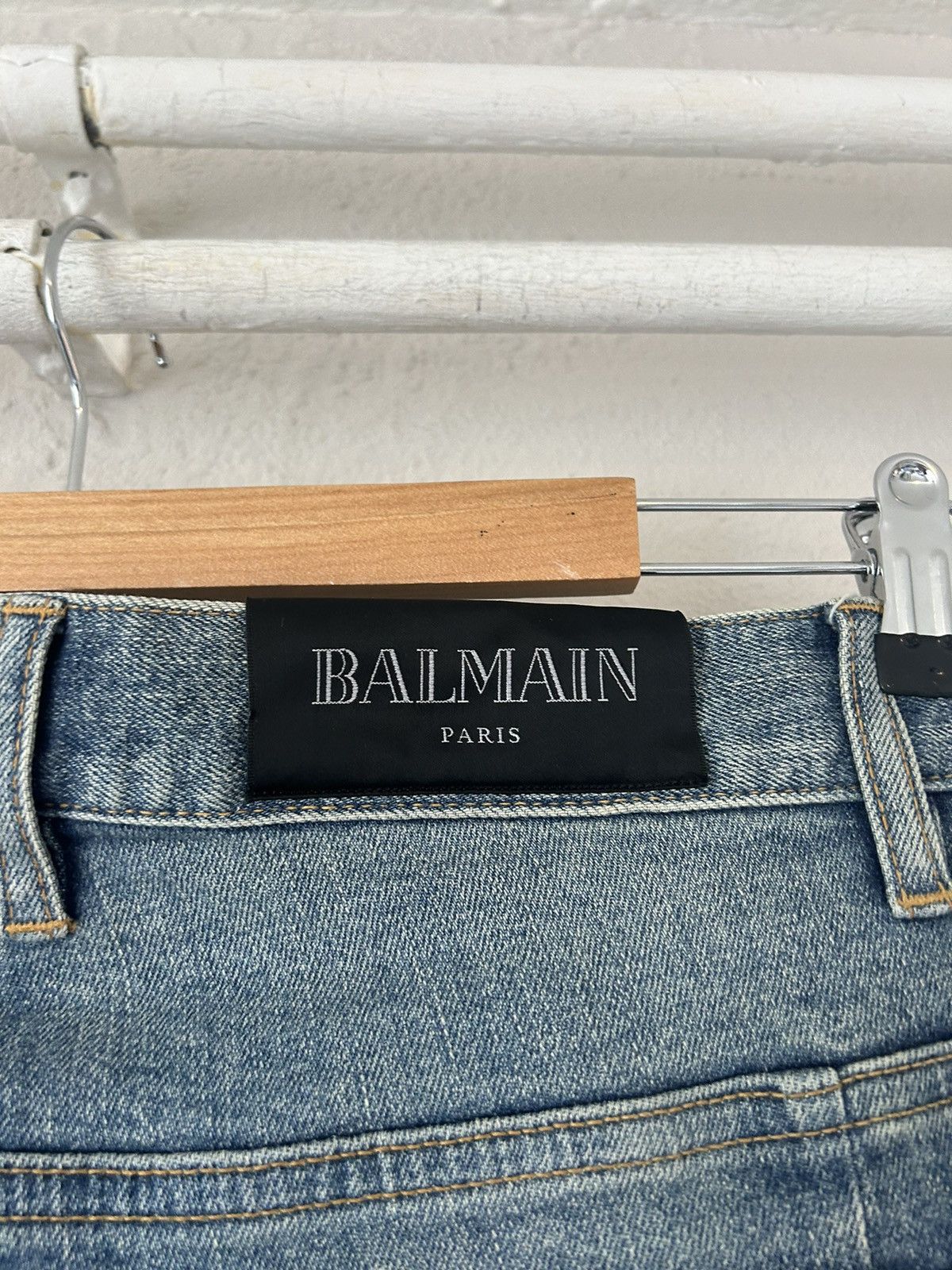 Balmain Slim Biker Jeans Size US 31 - 9 Thumbnail
