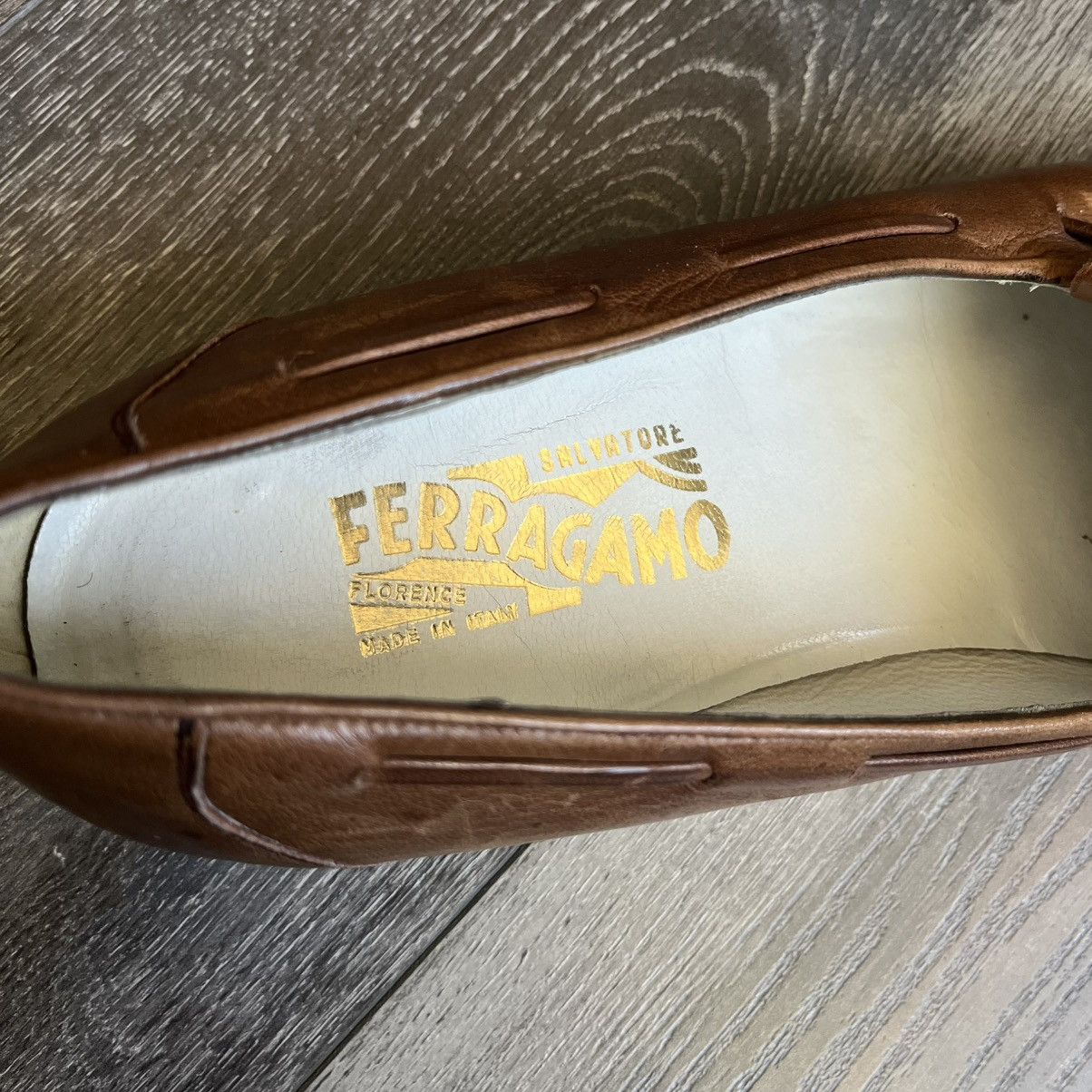 Designer Vintage Salvatore Ferragamo Tassel Leather Loafers Shoes Low Size US 10 / EU 43 - 10 Thumbnail