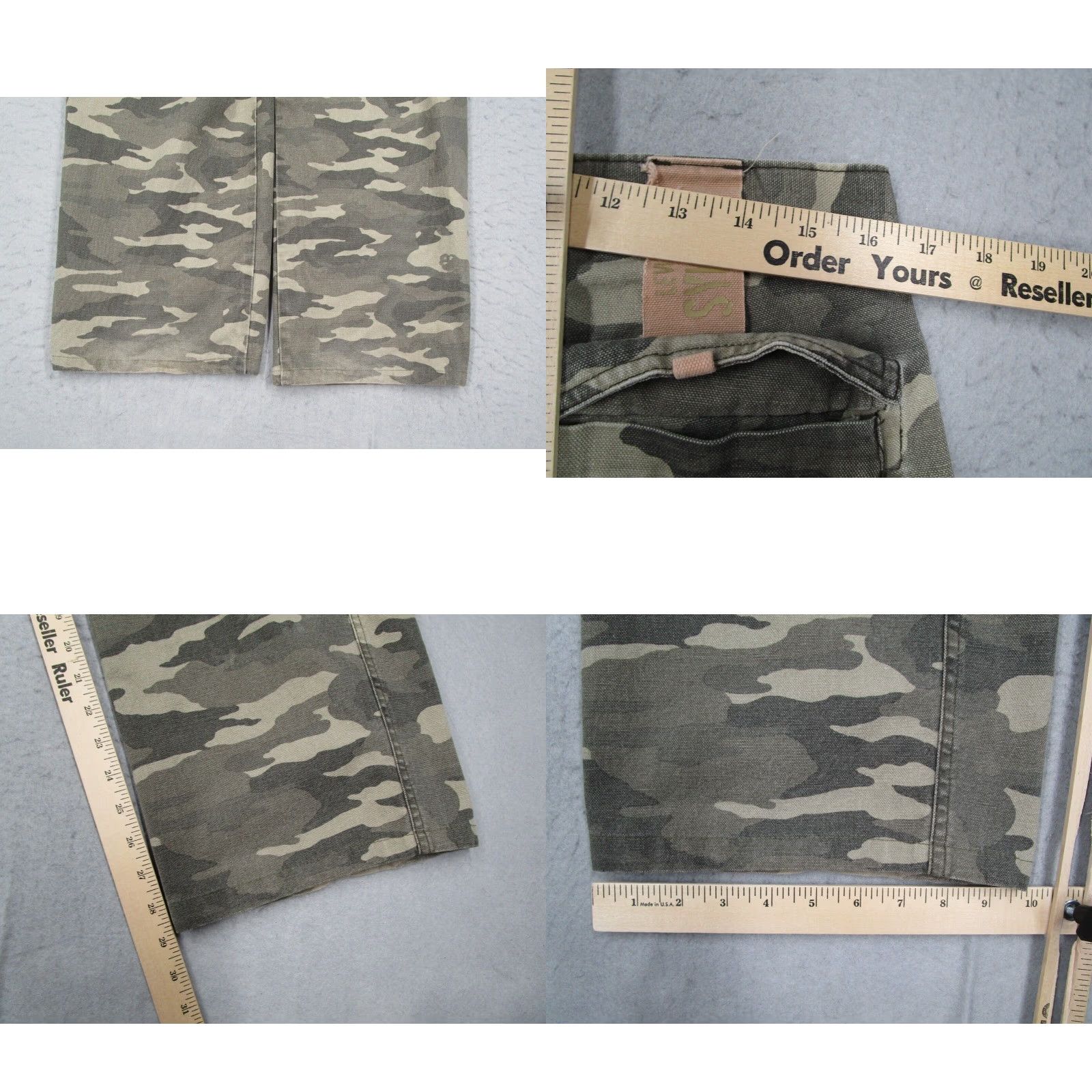 Levi's VINTAGE Levi's Cargo Pants Mens 32 Green Camo 90s Retro Cotton Size US 32 / EU 48 - 8 Thumbnail