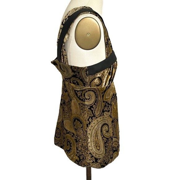 Etro Etro Italy 100% Silk Velvet Paisley Sleeveless Top 🇮🇹 Size XS / US 0-2 / IT 36-38 - 5 Thumbnail