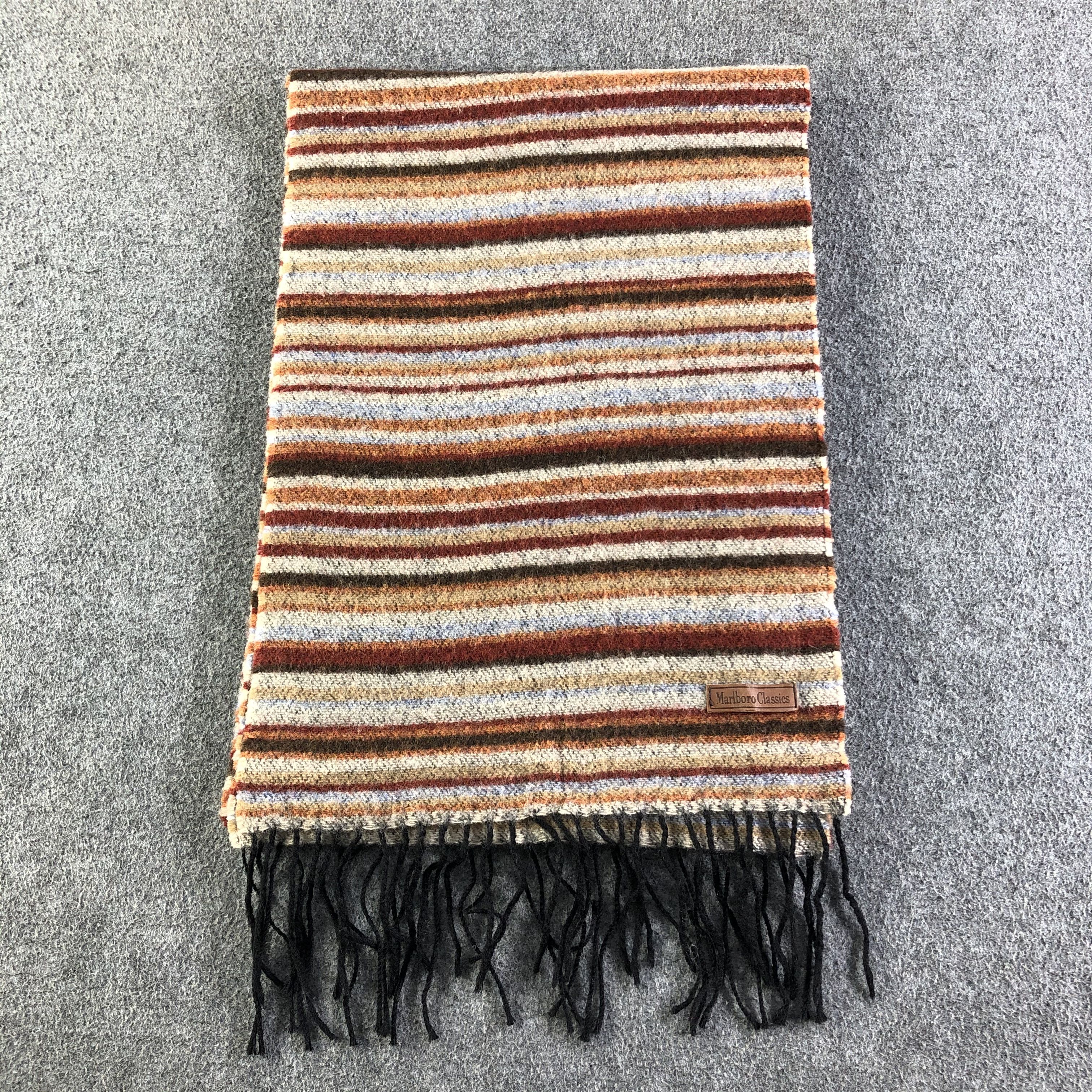Marlboro Marlboro Classics Wool Scarf / Muffler / Neckwear P099 Size ONE SIZE - 2 Thumbnail