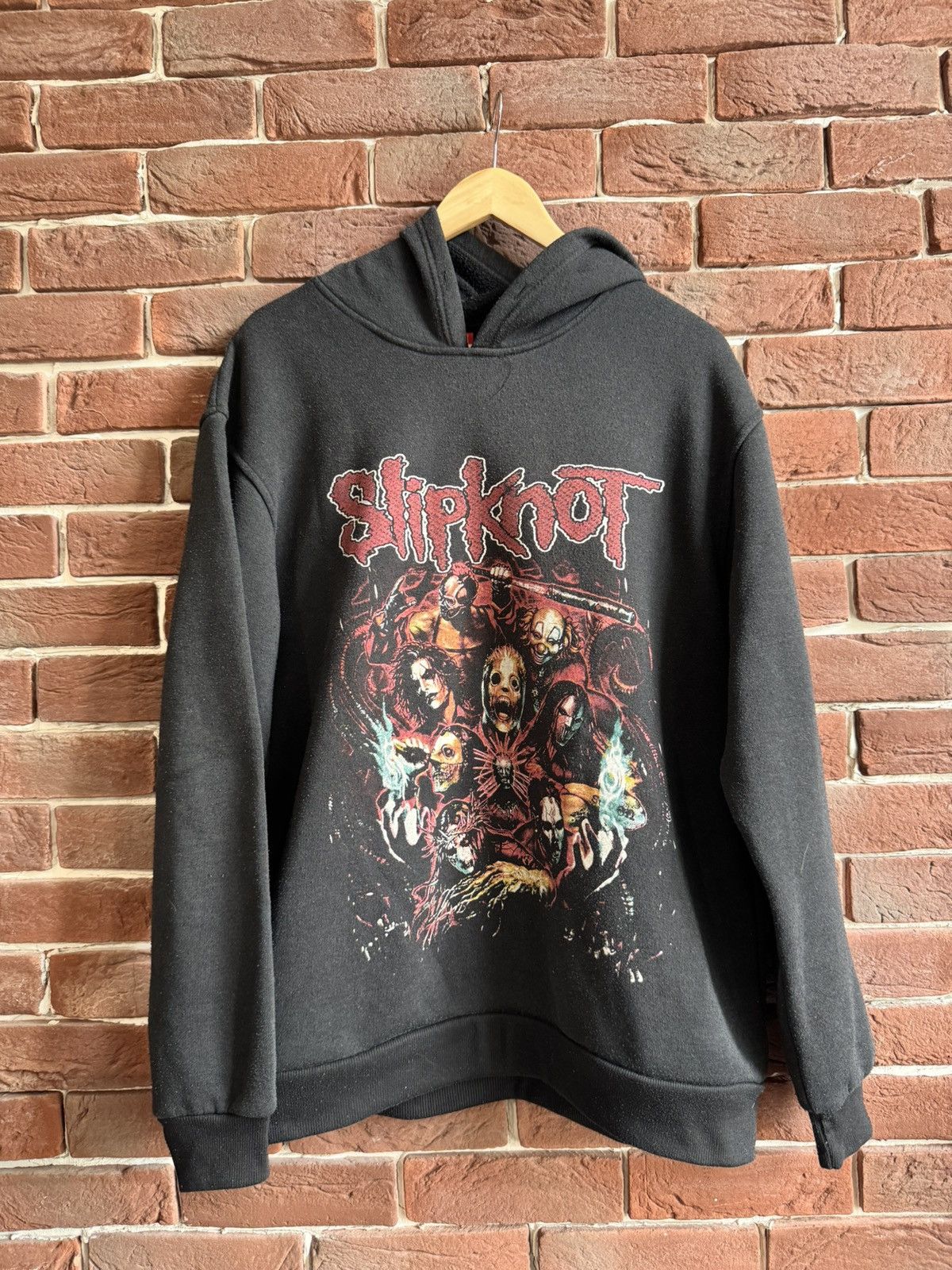 Band Tees Rare Vintage 00s Slipknot Numetal Band Tee Hoodie M Black Size US L / EU 52-54 / 3 - 1 Thumbnail