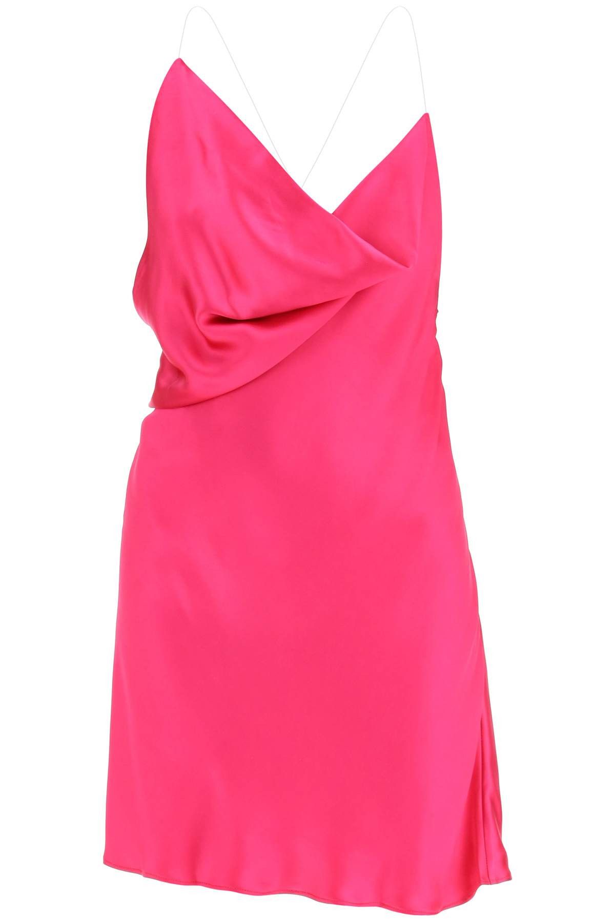 image of Yproject Satin Slip Dress in Fuschia, Women's (Size Small)