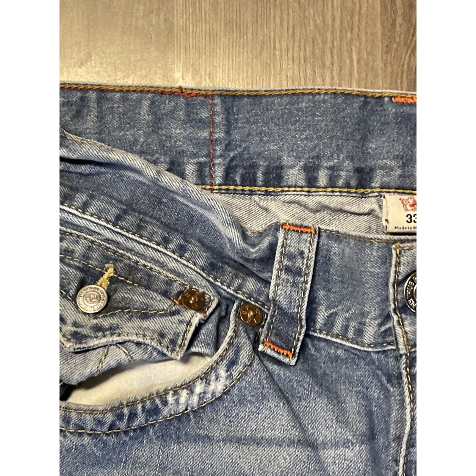 True Religion True Religion Jeans Mens 33x32 Billy Big T Flap Pockets Size US 33 - 14 Thumbnail