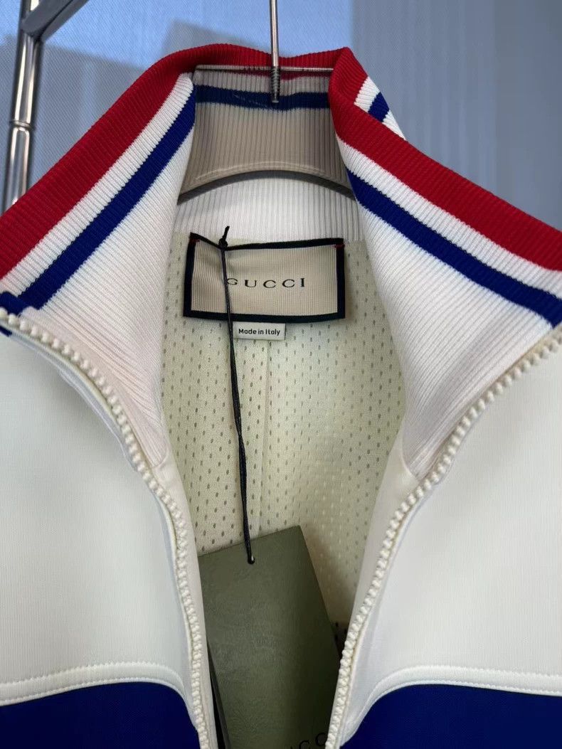 Gucci Gucci Blue and White Zipper Jacket-2506 Size US XS / EU 42 / 0 - 5 Thumbnail