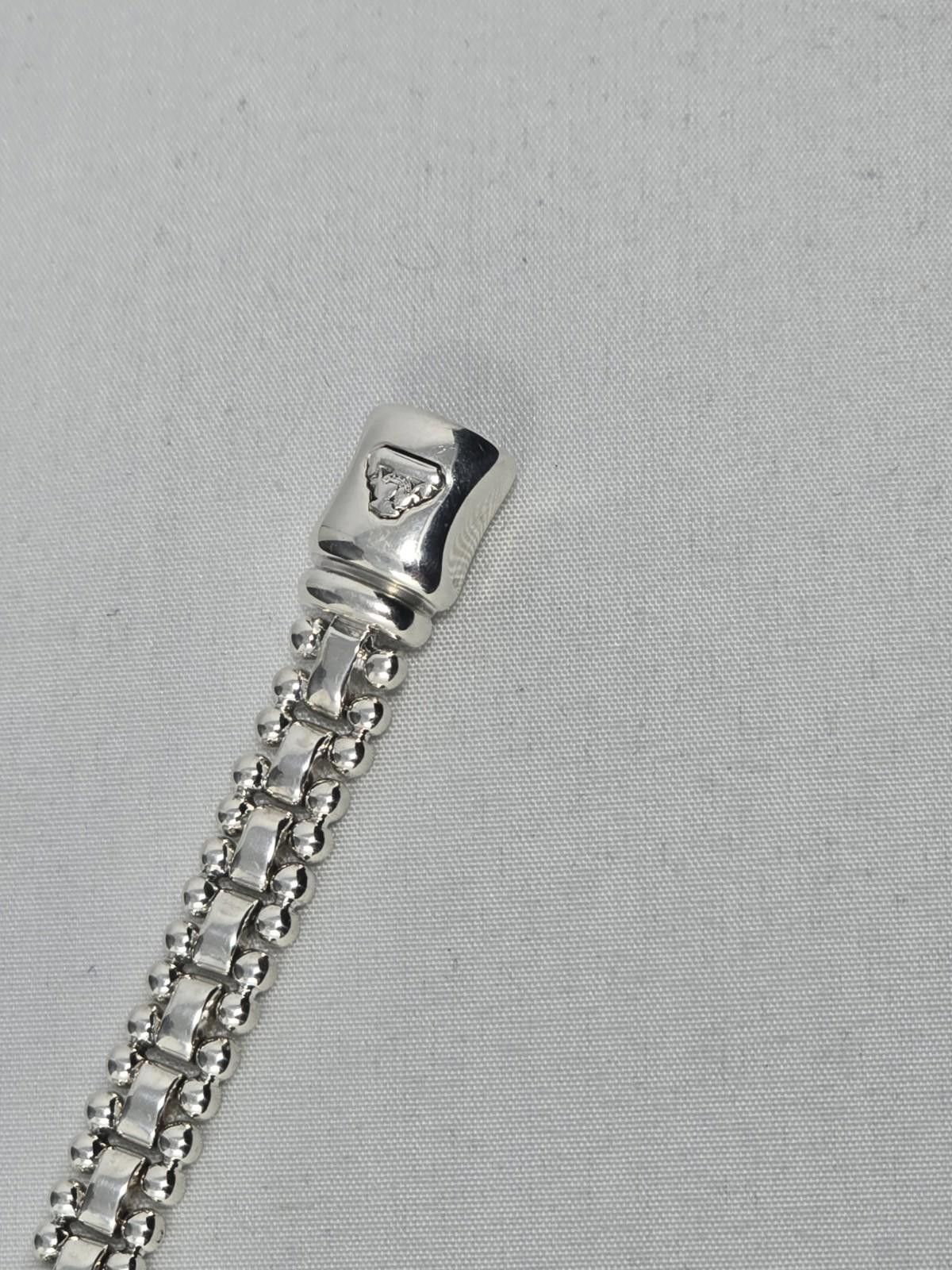 Lacoste Lagos Caviar Spark Diamond Pavé Link Bracelet 7in Size ONE SIZE - 5 Thumbnail