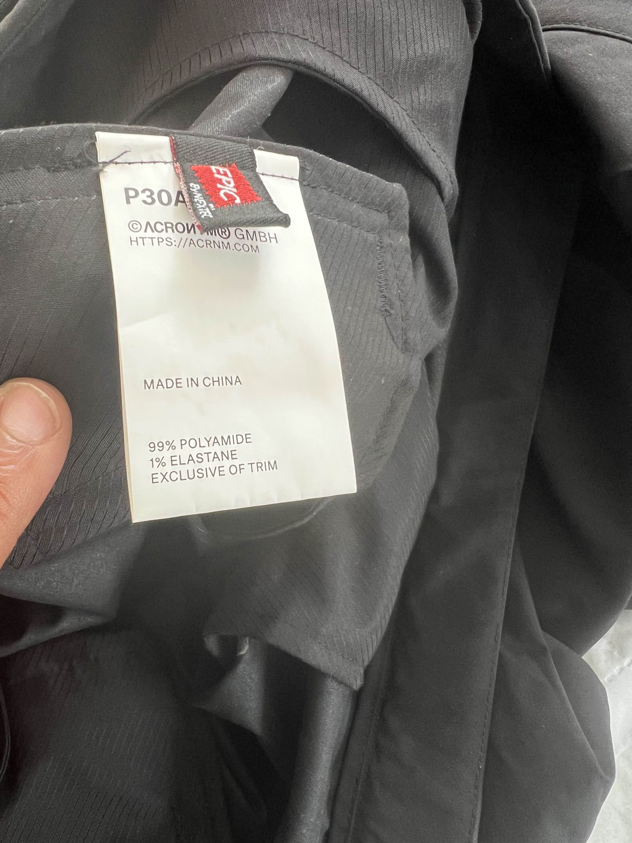Acronym × Errolson Hugh Acronym P30A-E Pants Size US 32 / EU 48 - 2 Thumbnail