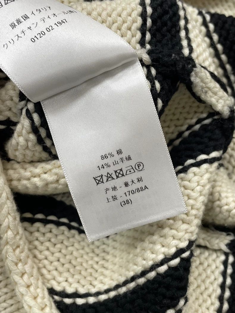 Dior Dior Side button striped rolled-edged sweater Size XS / US 0-2 / IT 36-38 - 6 Thumbnail