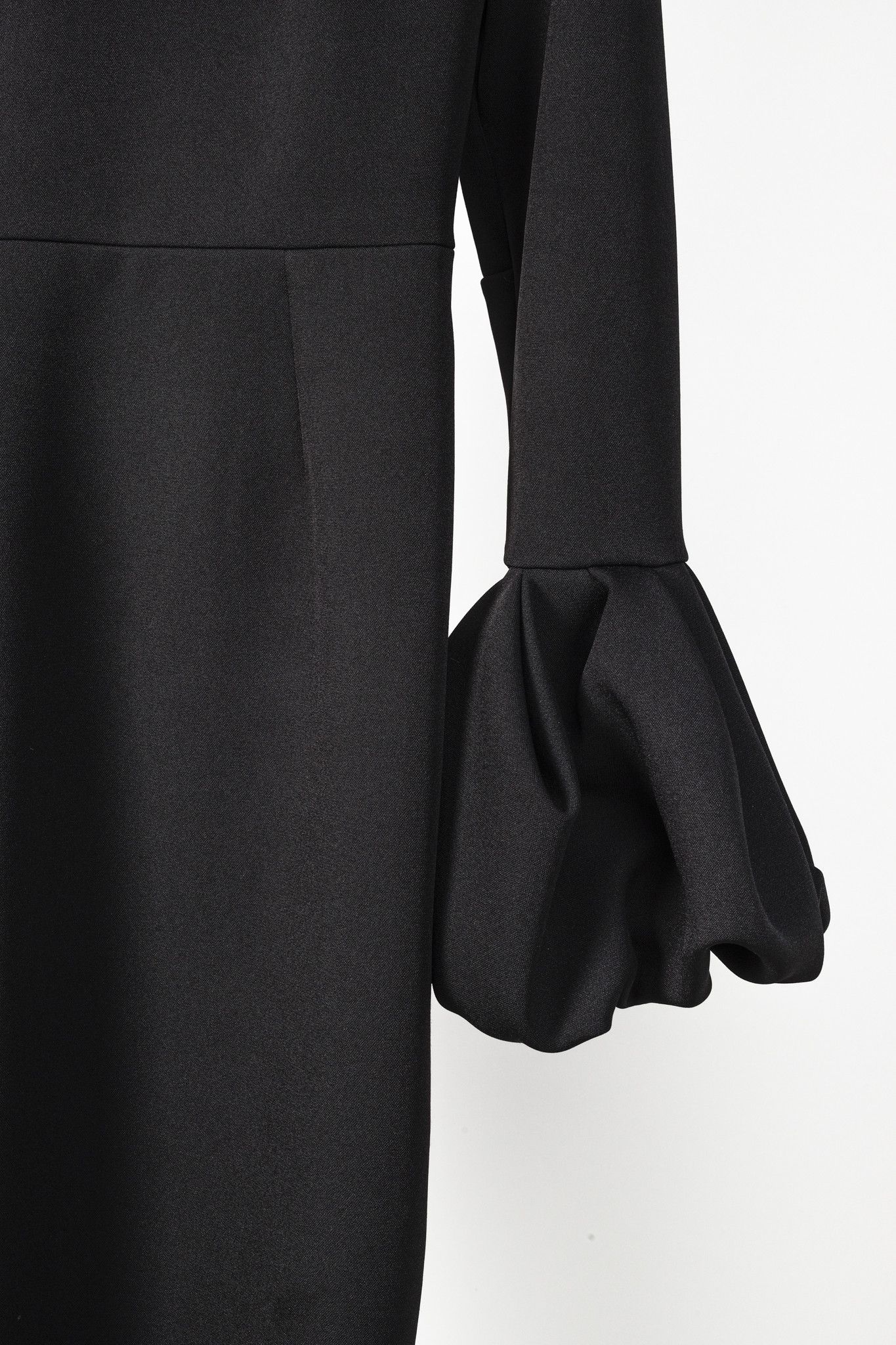 ROKSANDA Roksanda Lena Black Crepe Frilled Sleeve Midi Dress Size L / US 10 / IT 46 - 6 Thumbnail