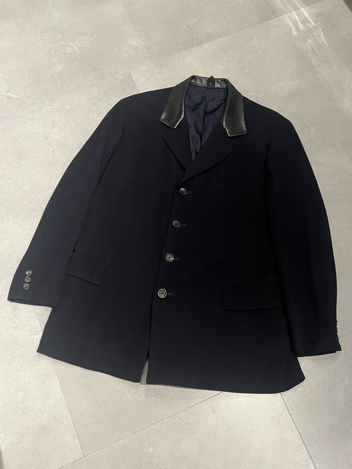 Comme des Garcons Homme Plus AW91 6.1 The Men Yohji Yamamoto Pour Homme Lambskin Jacket Size US L / EU 52-54 / 3 - 1 Thumbnail
