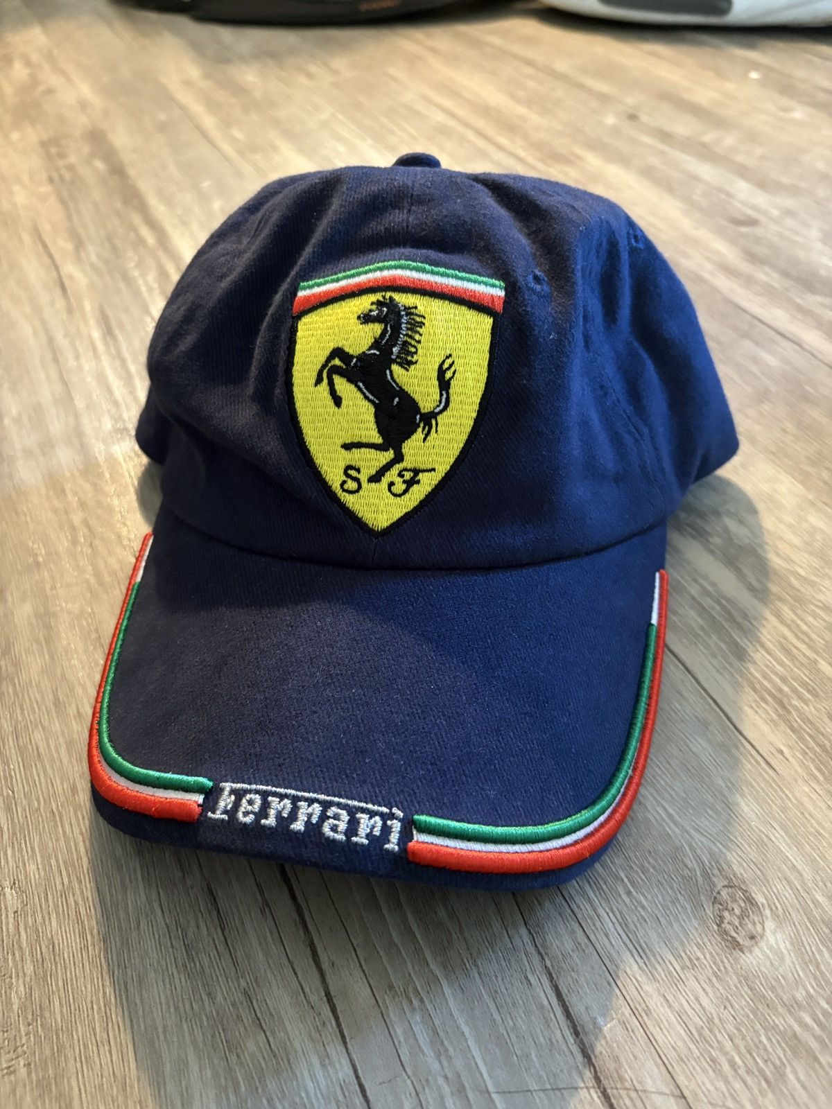 Ferrari Vintage Ferrari Cap Navy Officially Licensed Size ONE SIZE - 1 Thumbnail