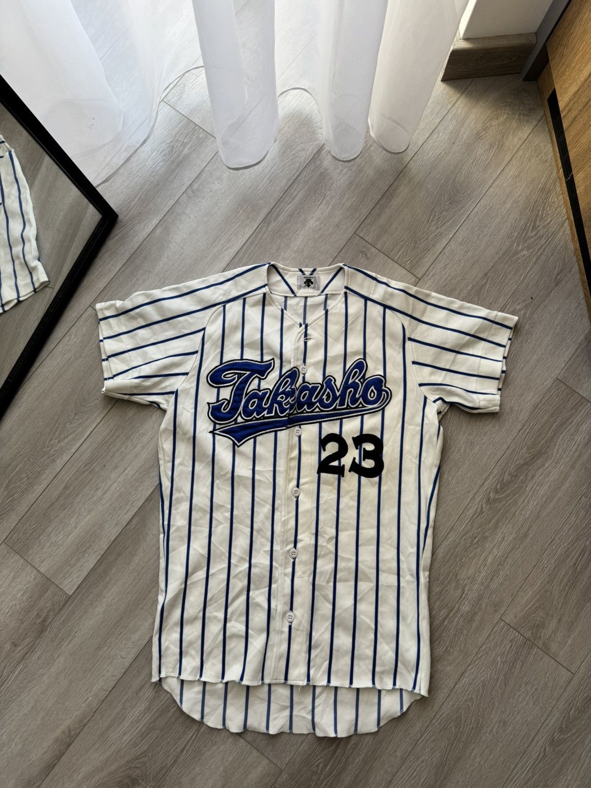 Descente Takasho #23 Game-Worn Vintage Japan Baseball Jersey Size US L / EU 52-54 / 3 - 1 Thumbnail