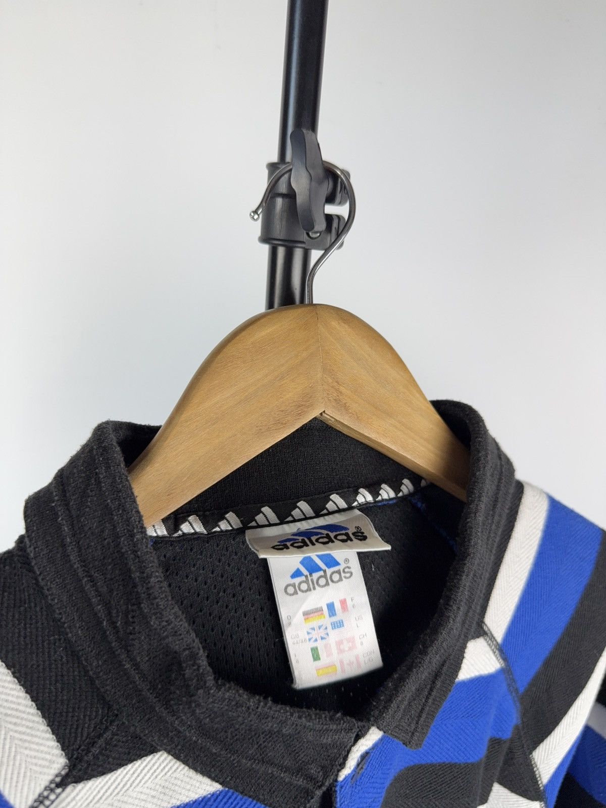 Adidas Vintage 90s Adidas Retro Multicolour striped Y2K Polos Size US L / EU 52-54 / 3 - 5 Thumbnail
