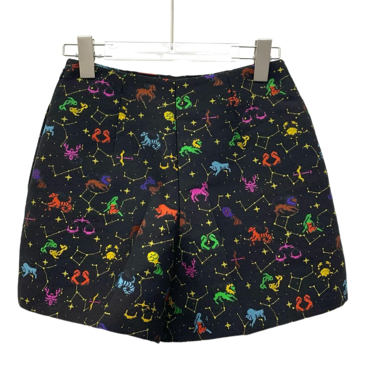 Dior Dior Black Full-Print Constellation Pattern Shorts K26WX Size 26" / US 2 / IT 38 - 2 Thumbnail