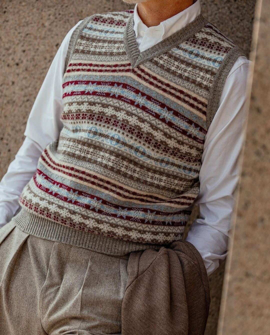 Other 90s Silk Silvercord Knitted Vest Made in Korea TYLER style Size US L / EU 52-54 / 3 - 1 Thumbnail