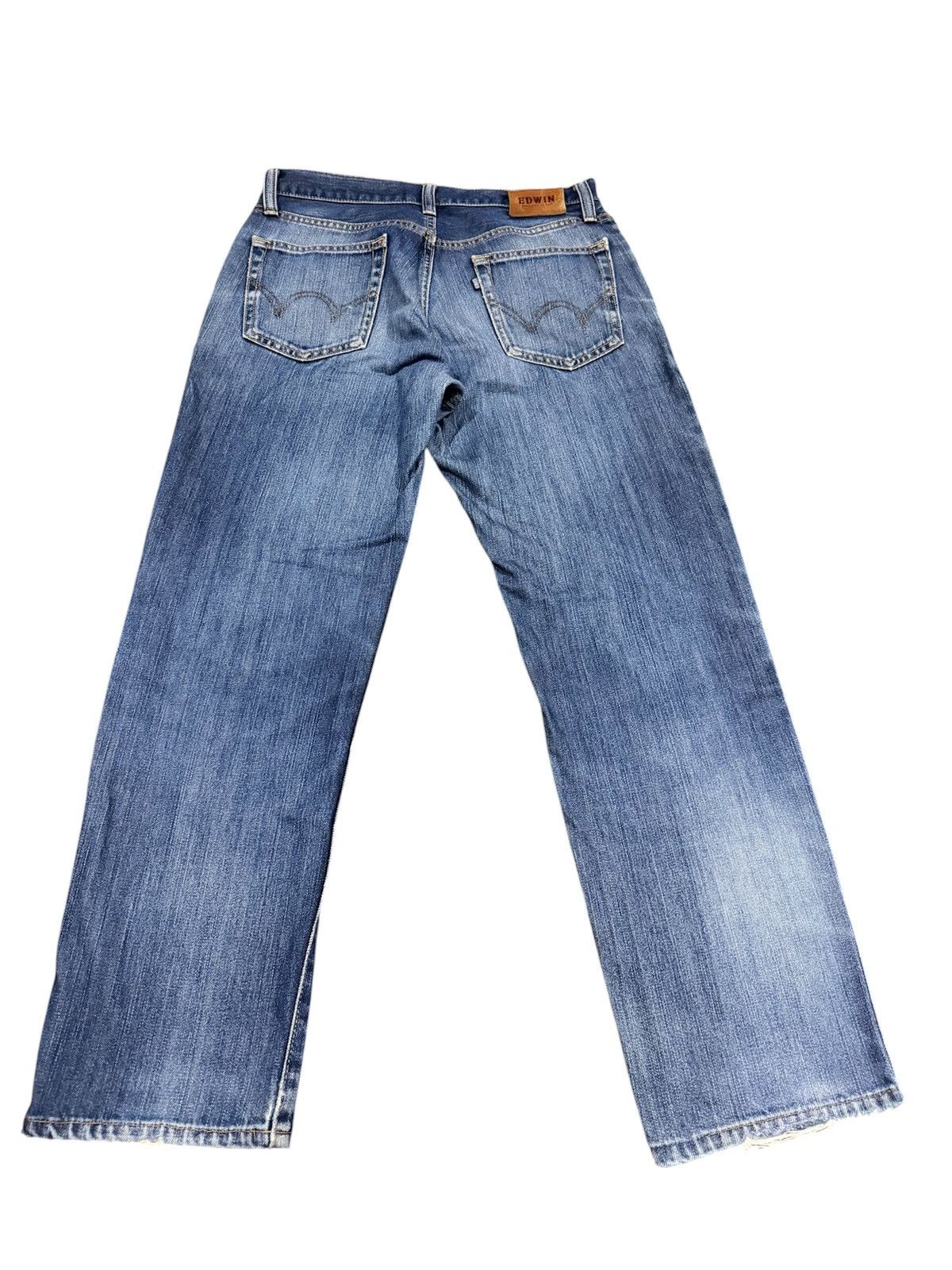 Edwin Vintage Edwin Repaired Distressed E604R Denim Size US 32 / EU 48 - 2 Thumbnail