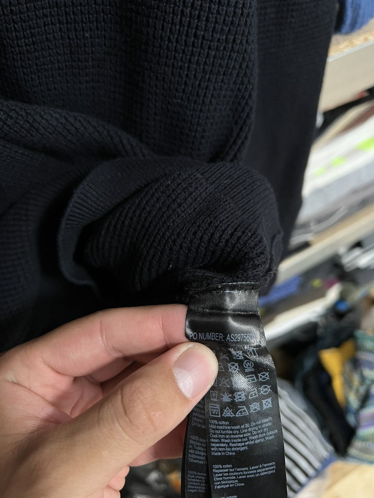 Allsaints × Designer Allsaints Jumper Sweater Waffle Knit Men’s Sweatshirt Size L Size US L / EU 52-54 / 3 - 6 Thumbnail