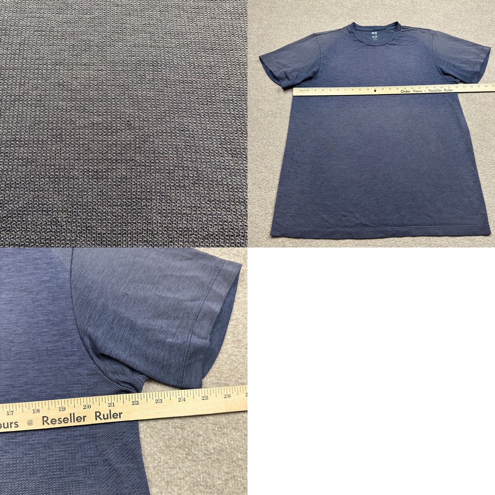 Uniqlo Uniqlo Shirt Size XL Blue Men's Active Wear Lightweight Performance Short Sleeve Size US XL / EU 56 / 4 - 8 Thumbnail