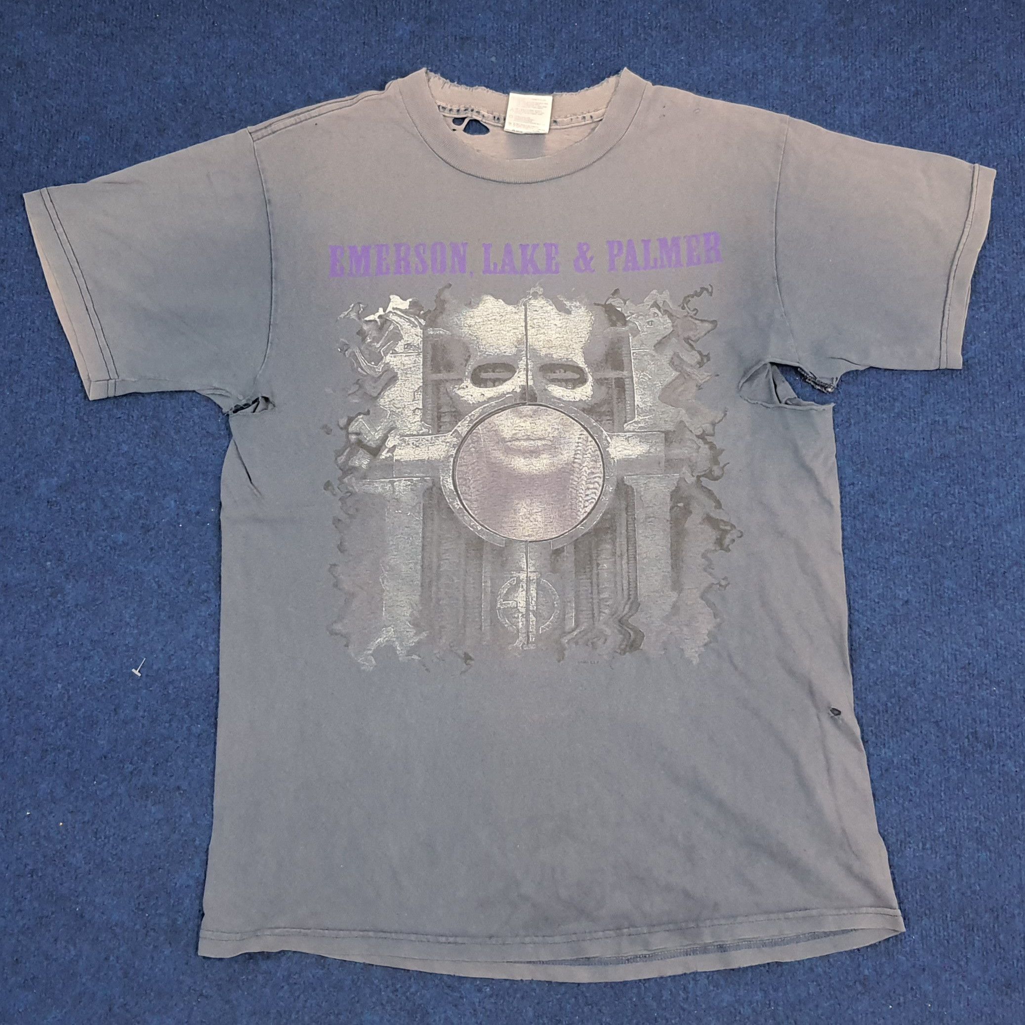 Band Tees × Vintage Vintage ELP Emerson, Lake & Palmer Rock Supergroup Tshirt Size US L / EU 52-54 / 3 - 1 Thumbnail