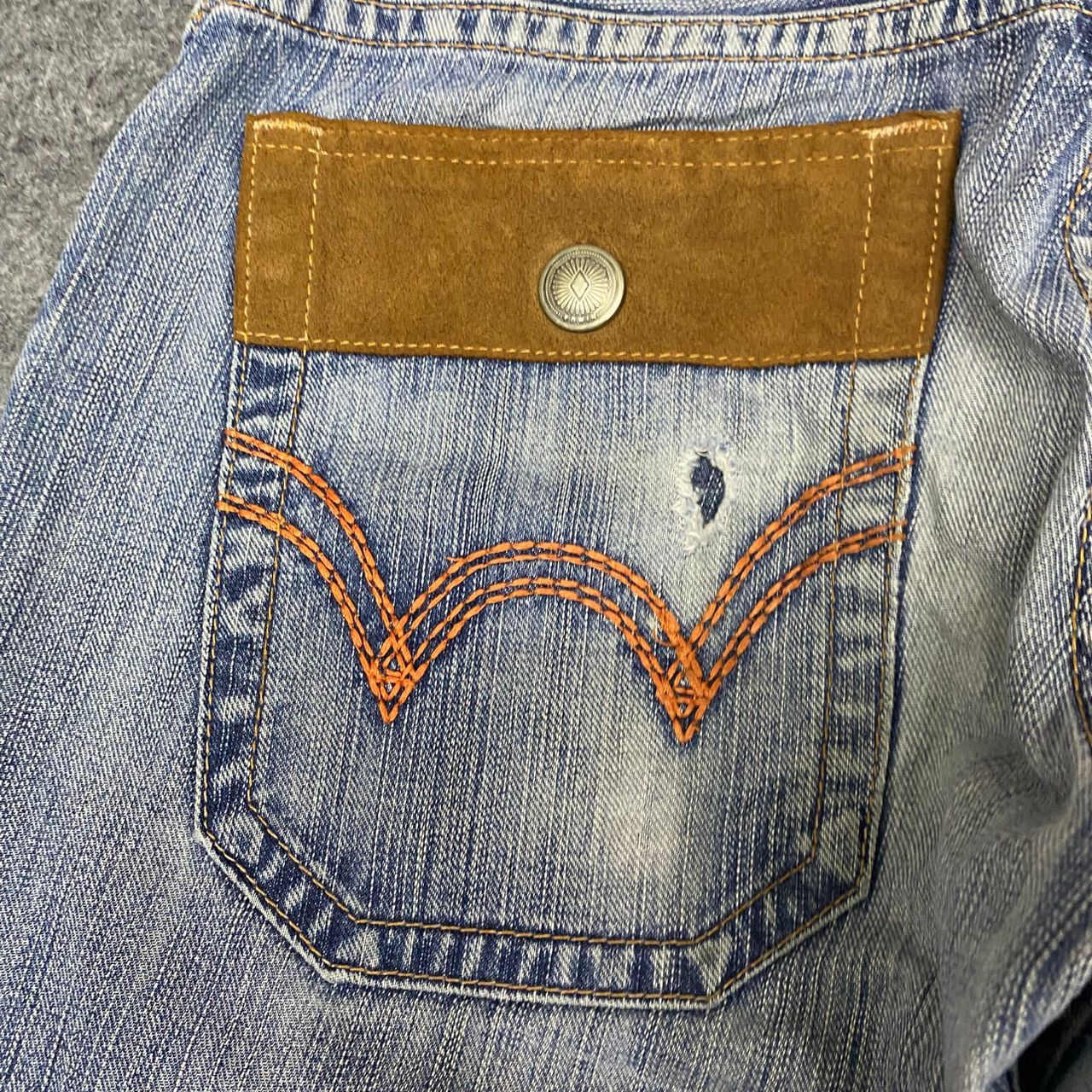 Edwin Vintage Edwin Bush Pants Distressed Denim Size US 32 / EU 48 - 14 Thumbnail
