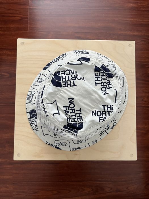 The North Face Brain Dead X TNF Bucket Hat Navy Brand New OS