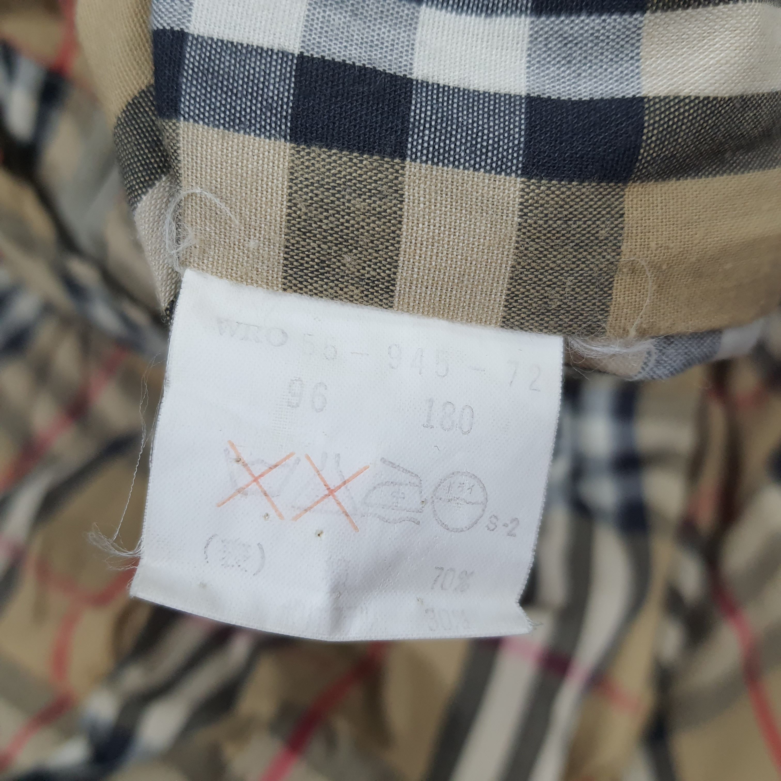 Burberry × Vintage Vintage Burberrys Nova Check Preppy Trench Coat Jacket Size US XL / EU 56 / 4 - 8 Thumbnail