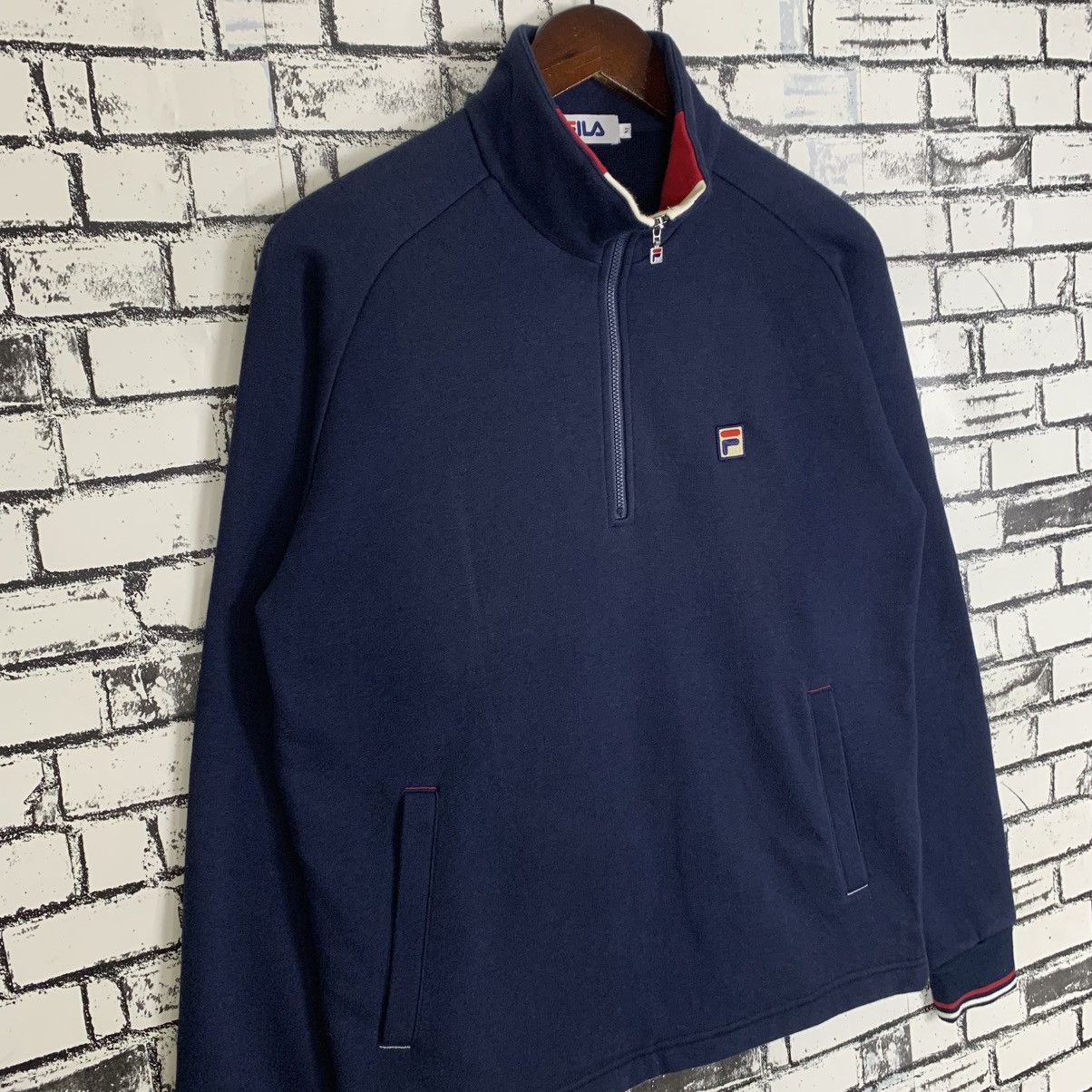 Fila × Logo Athletic Vintage Fila Half Zip Sweatshirt Size US M / EU 48-50 / 2 - 3 Thumbnail