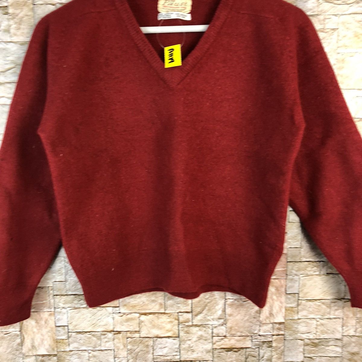 Homespun Knitwear × Japanese Brand Pause vintage Red Knitwear #A1179 Size US XXS / EU 40 - 6 Thumbnail