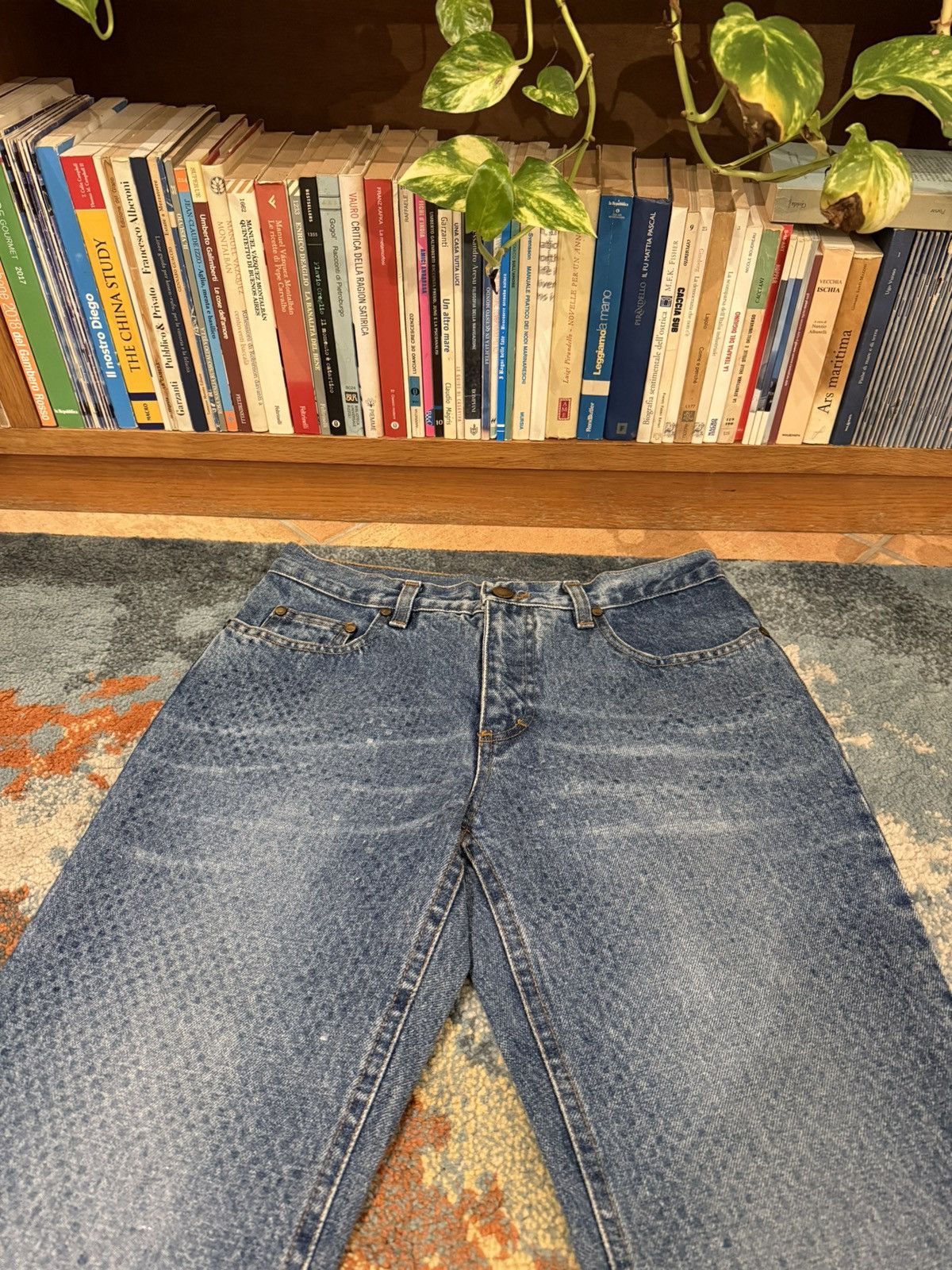 Just Cavalli Archive Roberto Cavalli Vintage Y2K Scale Full print Jeans Size 28" / US 6 / IT 42 - 6 Thumbnail