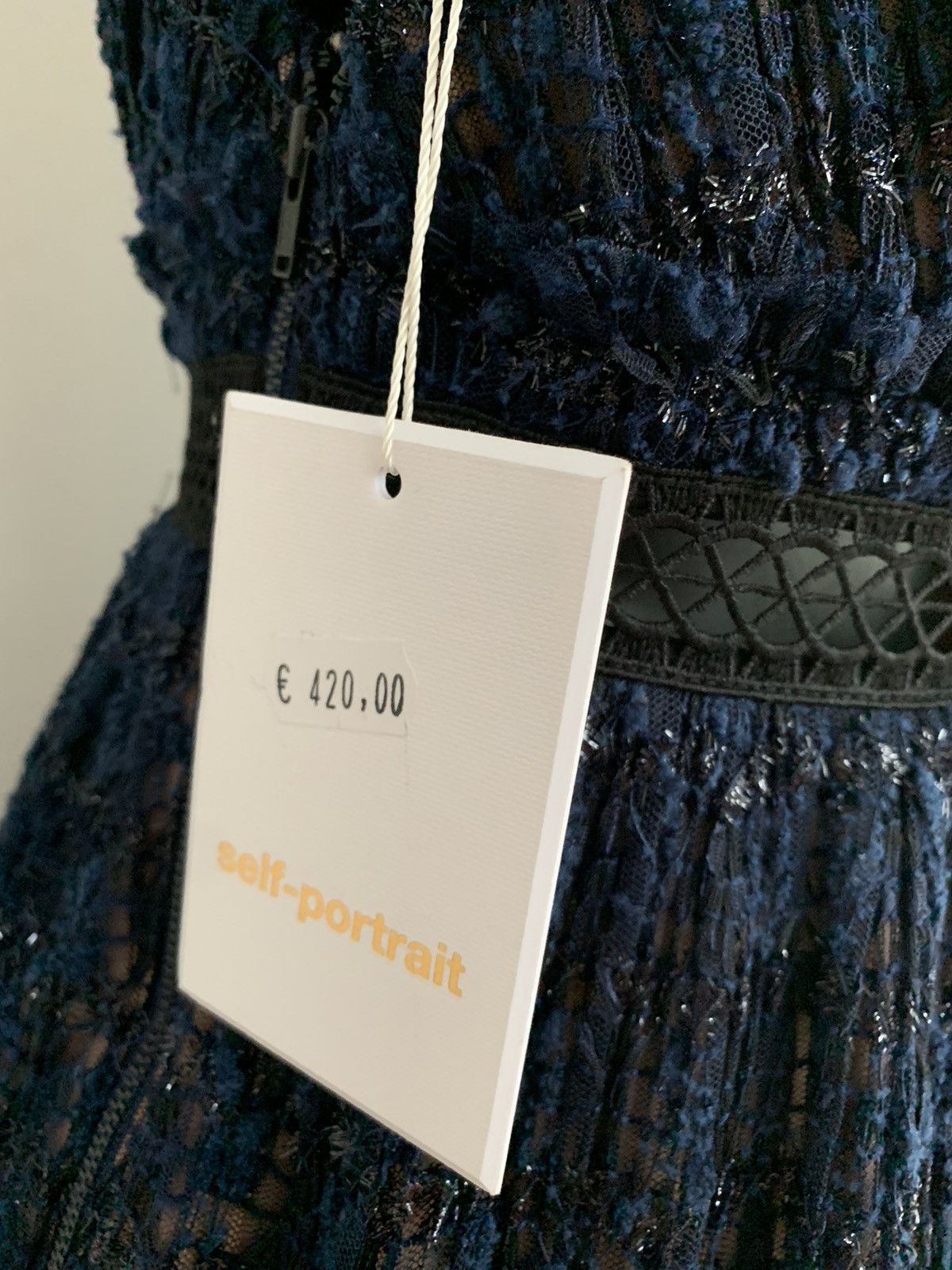Self-Portrait Self Portrait Mini Dress Navy Size M / US 6-8 / IT 42-44 - 12 Thumbnail