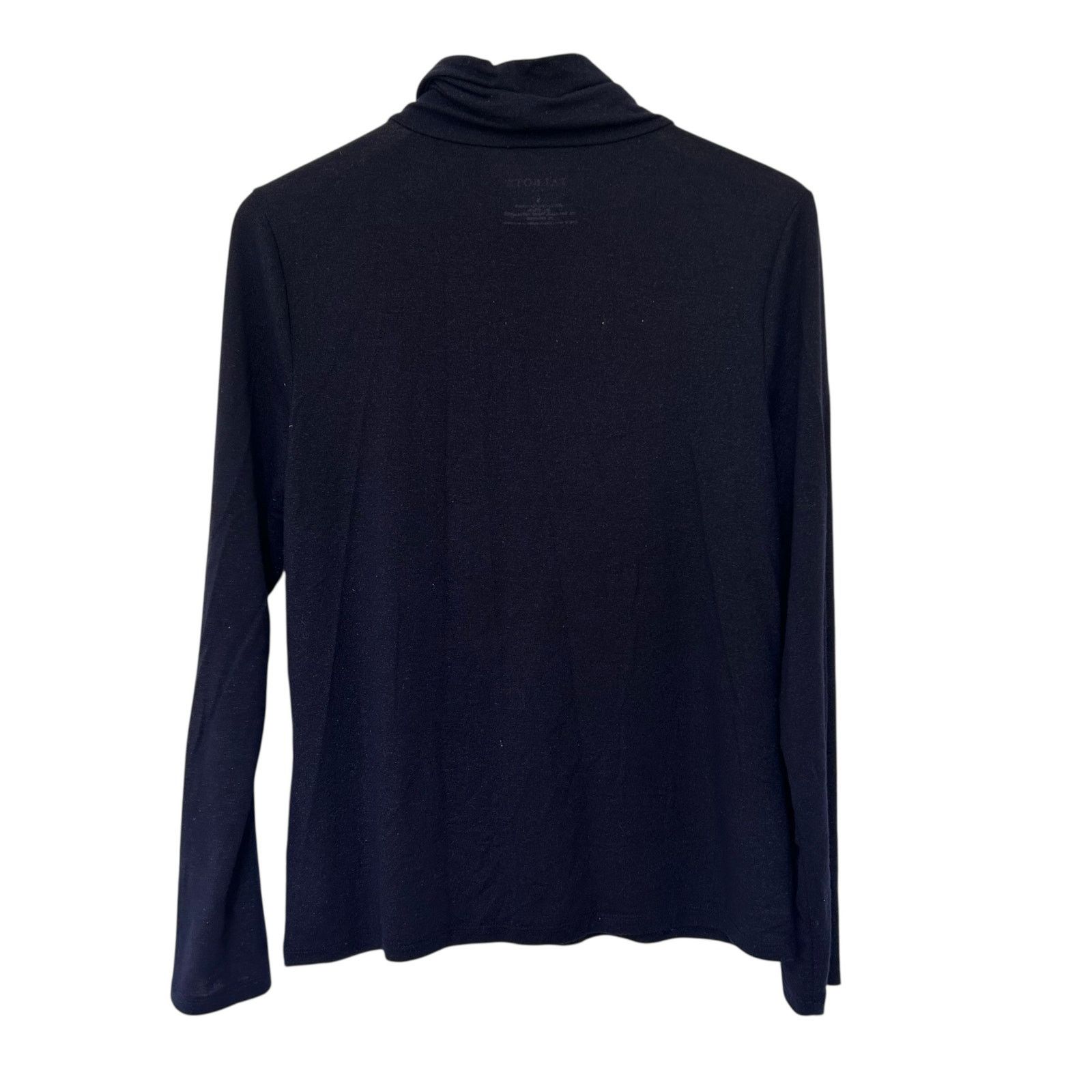 Other Talbots Black Sparkly Turtleneck Long Sleeve Shirt Sz S Size S / US 4 / IT 40 - 3 Thumbnail