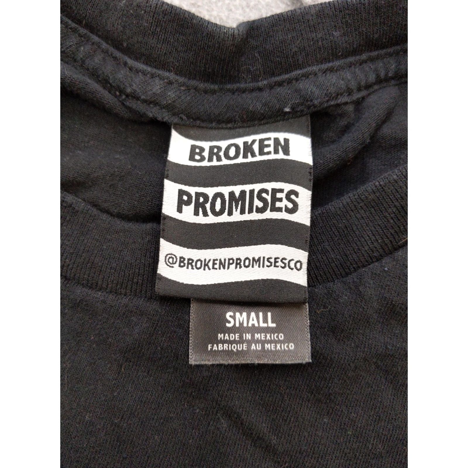 Broken Promises Co. Broken Promises Shirt Mens Small Black Anime Girl Graphic Tee Goth Emo Size US S / EU 44-46 / 1 - 5 Thumbnail