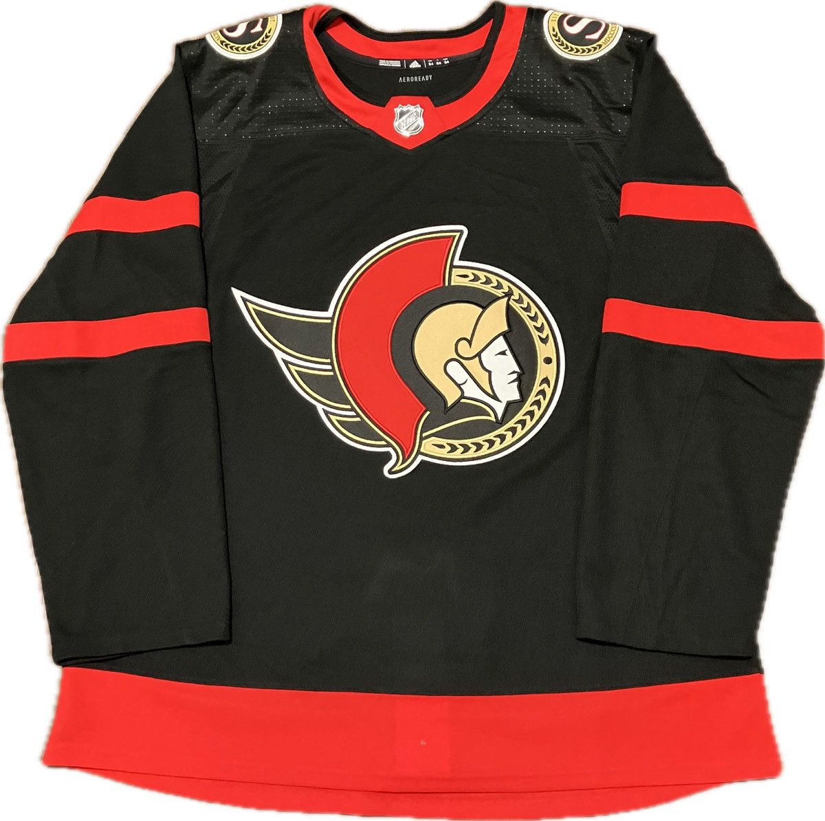 image of Ottawa Senators Blank Adidas Nhl Hockey Jersey Size 54, Men's