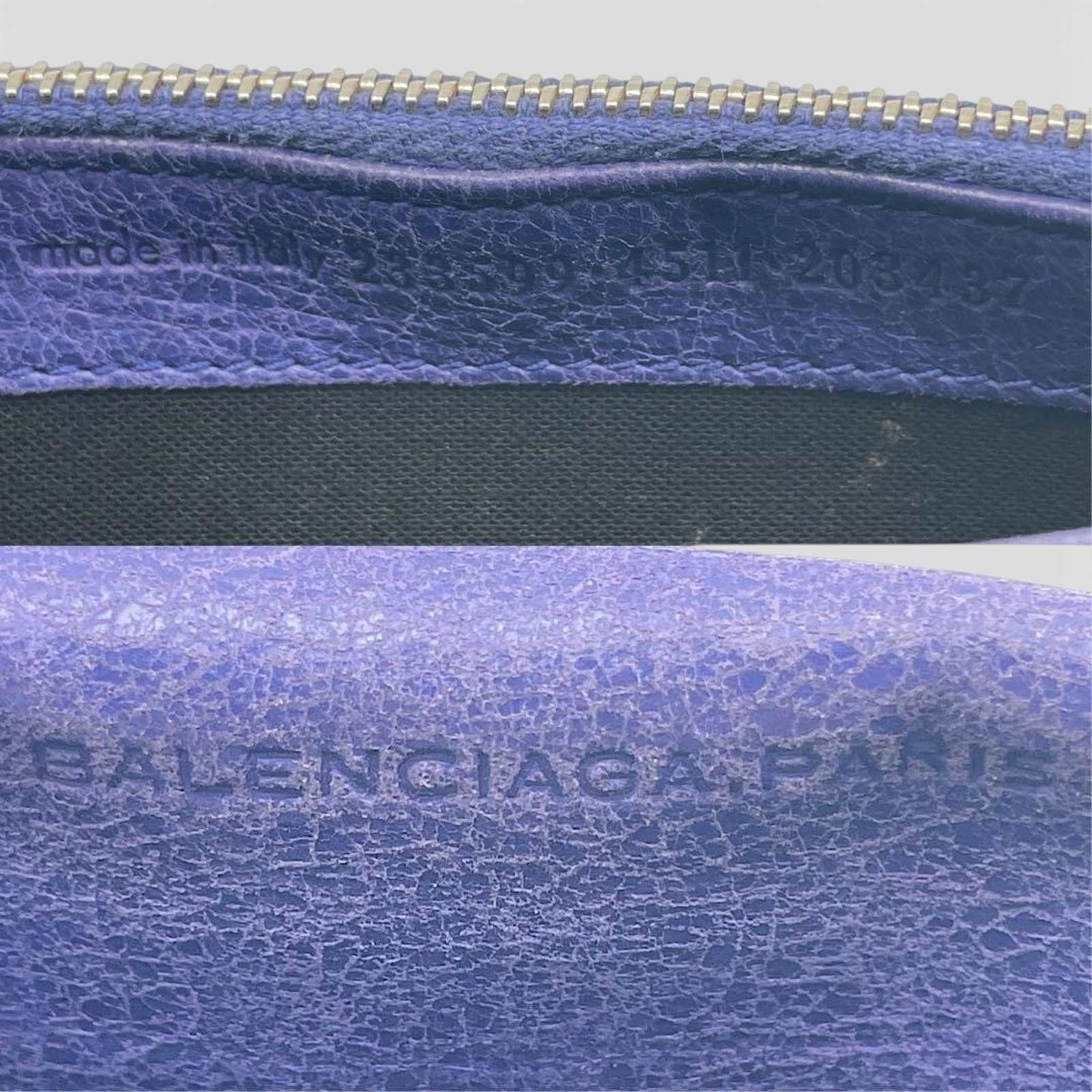 Balenciaga Balenciaga - Purple Leather Zip Wallet Size ONE SIZE - 9 Thumbnail